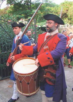 Detalle de los uniformes de 1713.