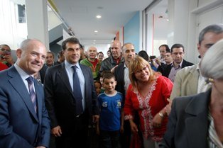 El President del Barça, Joan Laporta assisteix al I Memorial Josep Lorente