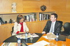 Núria Marín s’entrevista amb el vicepresident econòmic de l’Intitut de Tecnologia de Massachusetts