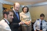 El Ministre de l'Interior, Alfredo Pérez Rubalcaba visita l'Aeroport del Prat