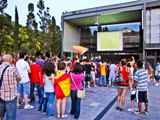 Els ciutadans de Gavà segueixen el triomf de la selecció espanyola