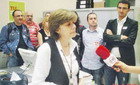 Mercè Civit, diputada d’icv-euia, dona tot el suport polític a la lluita d’ajp