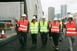 Els alcaldes de Barcelona i l’Hospitalet de Llobregat visiten els nous pavellons de Fira de Barcelona