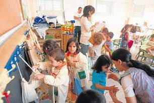 Los centros docentes de Gavà también vivieron el retorno de los alumnos del municipio a las clases.