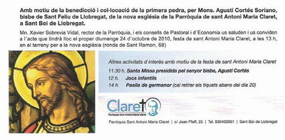 Església Sant Antoni Ma Claret, nou Centre de Culte a Sant Boi