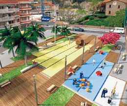 Se inicia la urbanización del eje verde del entorno de la Plaza Catalunya