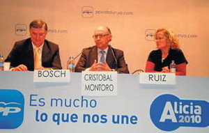 Cristóbal Montoro: “Les mesures de ZP no serveixen per sortir de la crisi”