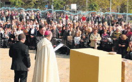 Col·locació de la primera pedra de la nova església de la Parròquia Sant Antoni Maria Claret