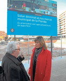 La alcaldesa visita los terrenos del futuro Mercat de Florida