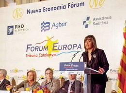 Núria Marín participa en el Fòrum Europa