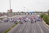 Manifestació dels treballadors de l'hospital de Bellvitge