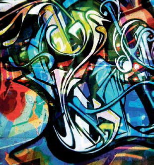 Javier Sáez gana el concurso de grafitis de la Primavera Jove 2011 de Sant Vicenç dels Horts
