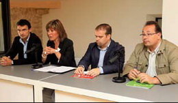 PSC, ICV i EUIA signen el pacte de Govern