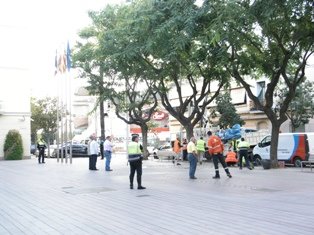 L'Ajuntament de Sant Boi desmunta la carpa dels indignats