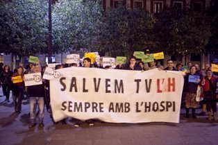 Rebuig pel possible tancament de Televisió de l'Hospitalet