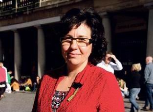 L’escriptora catalana de novel·la negra Teresa Solana, a Sant Boi