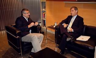 Alberto Fernández Díaz, vicepresident de la Diputació visita Gavà