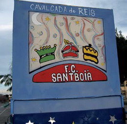 El Club de Fútbol Santboià se suma a la Cabalgata de Reyes