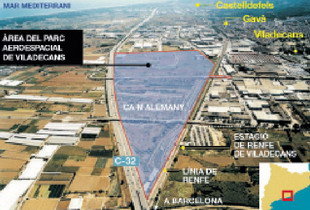 Viladecans abre el Parque Aeroespacial a otras actividades industriales por falta de demanda