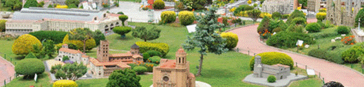 La comissaria dels Mossos d'Esquadra de Sant Vicenç dels Horts, al parc temàtic 'Catalunya en Miniatura'