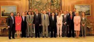 Castelldefels, representada por el alcalde en la recepción del Rey Juan Carlos a la FEMP