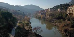 El Río Llobregat a su paso por Monistrol de Montserrat
