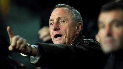 Johan Cruyff a l'Escola Llor el 30 de novembre