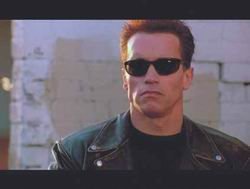 Arnold Schwarzenegger en la película del 1984 Terminator