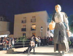       Imatge de la representació de la Llegenda, per l’Aula de Teatre de Martorell