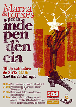 Marxa de Torxes per la Independència 10 de setembre de 2013