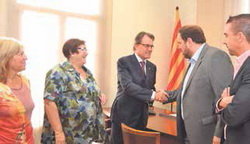 Visita a iVascular de l’alcalde Oriol Junqueras i el president Artur Mas