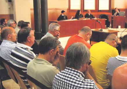 Imputados del juicio sobre los burdeles de Saratoga y Riviera de Castelldefels.