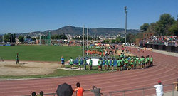 Victòria equip Sant Boi en la 28a Olimpíada Evangèlica de Catalunya a l'estadi Serrahima