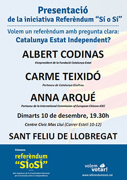 Acte de presentació a Sant Feliu de Llobregat