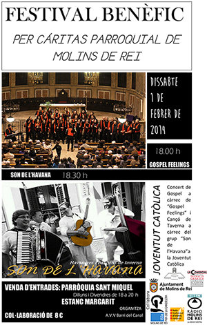 Festival Benèfic per Càrites a Molins de Rei
