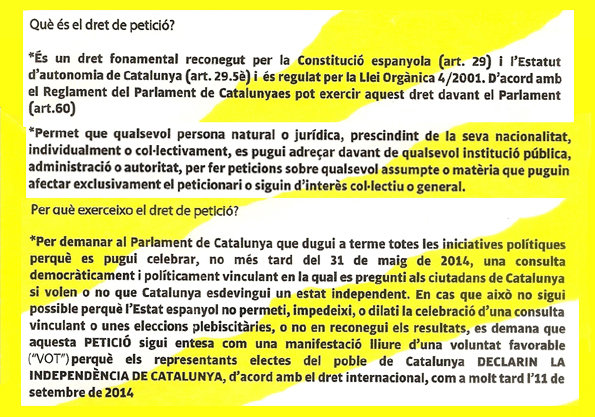 Signa un Vot, 11 i 12 de gener