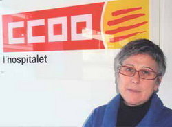       Foto de Ascensión Romero, coordinadora grupo de trabajo
      de L’Hospitalet. Foto: Eva Jiménez