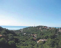Vistas desde el barrio Bellamar en Castelldefels