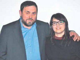 Junqueras dóna suport a Bàrbara Lligadas en l’acte de presentació de la candidata municipal d’Esquerra per Viladecans