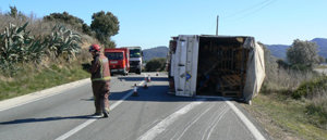 La carretera B-224 registra dos accidents en un dia