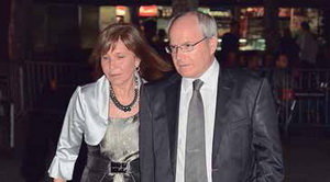 Montilla junto su actual esposa, Anna Hernández
