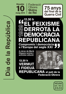 Urtasun (ICV) visita la Federació Obrera de Molins de Rei i Albert Ribera presenta la candidatura de C's a L'Hospitalet