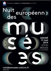 Cartell francés de la Nit dels Museus. El 17 de maig tota la UE celebra aquesta iniciativa
