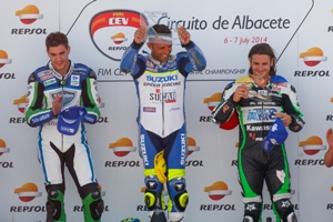 Victoria de Ángel Rodríguez (Team Suzuki Speed Racing) en el ecuador del FIM CEV Repsol'14