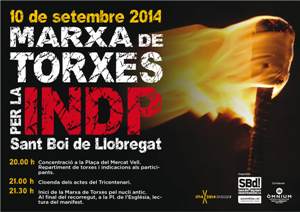 Sant Boi desfilarà amb torxes per la independència