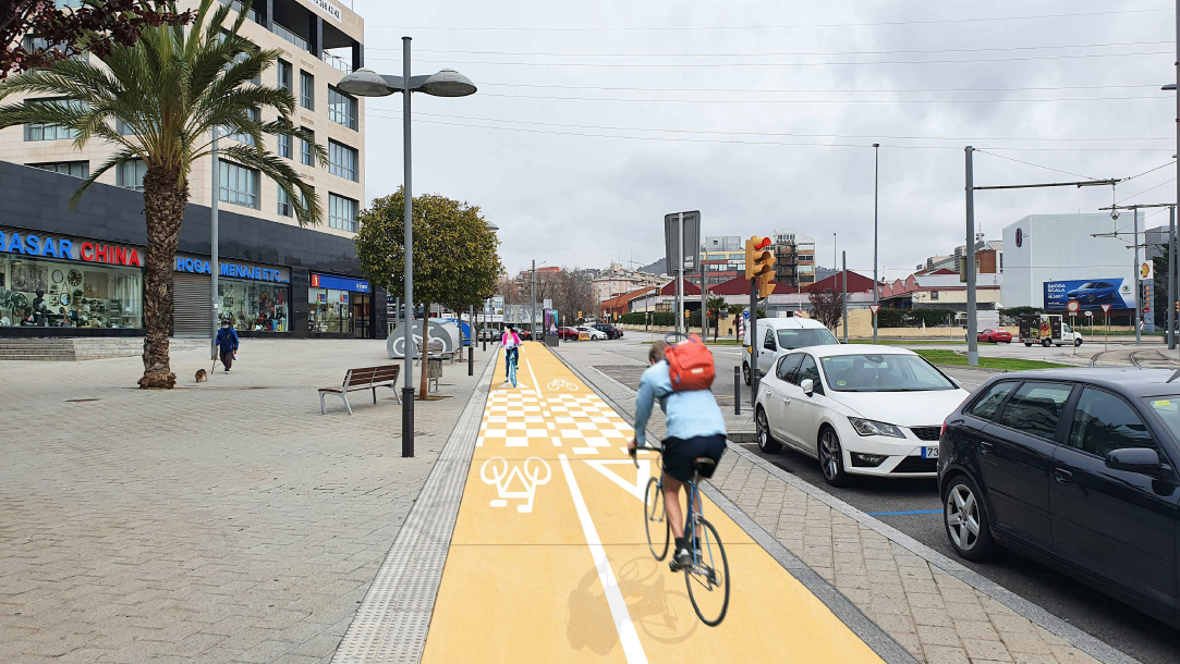 El nuevo tramo de carril bici de Sant Joan Despí conectará el norte y el sur de la ciudad