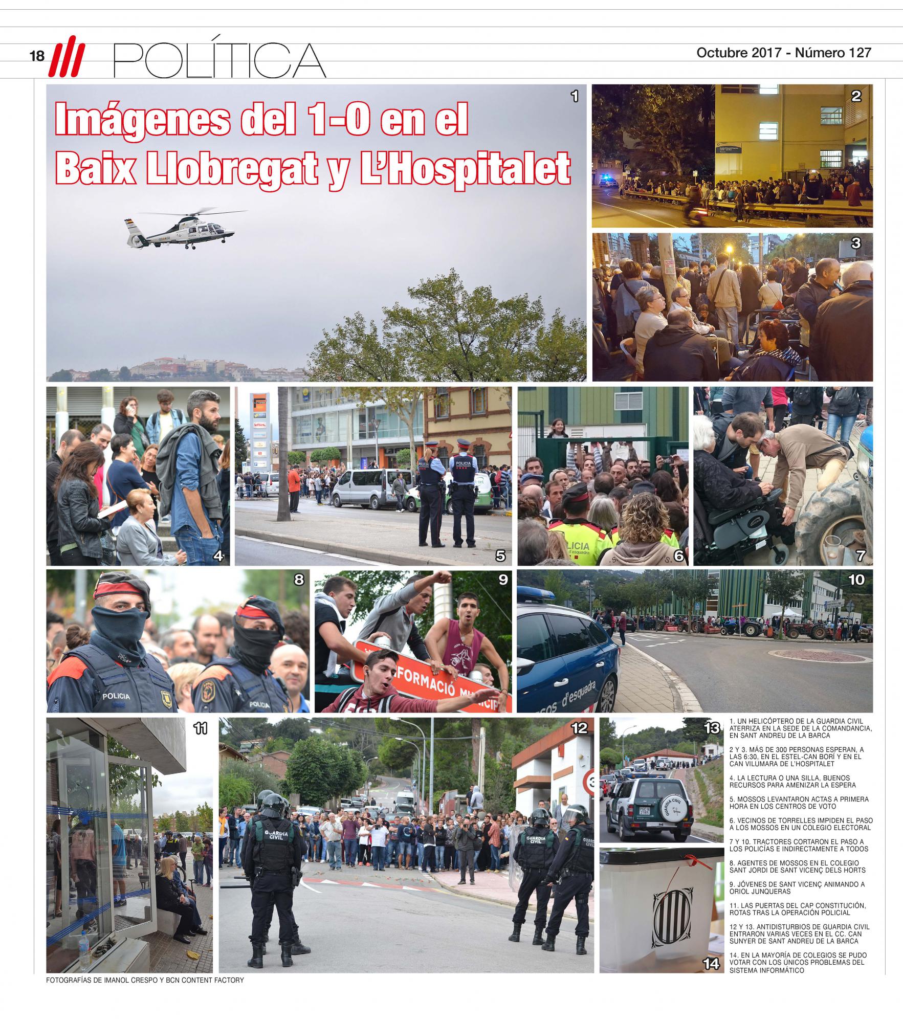 La huella judicial del Baix Llobregat en el 1-O