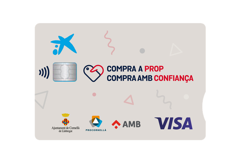 Cornellà reparte 16.000 nuevas tarjetas monedero para impulsar las compras en el comercio de la ciudad