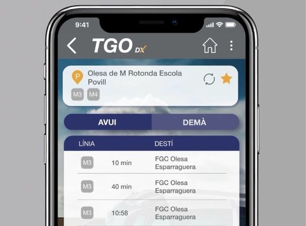La empresa de autobuses TGO estrena una App para ver la estimación de paso por las paradas