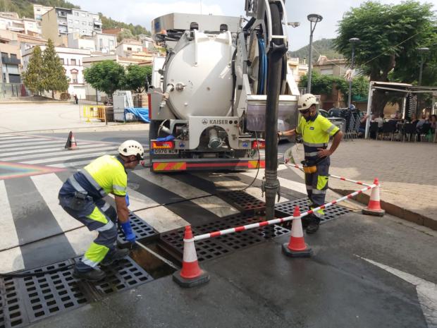 Limpieza con agua regenerada